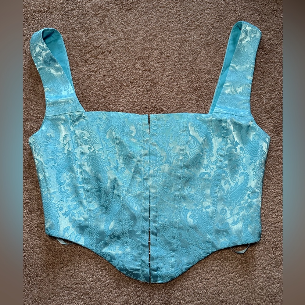 Princess Polly Satin Paisley Corset Top!